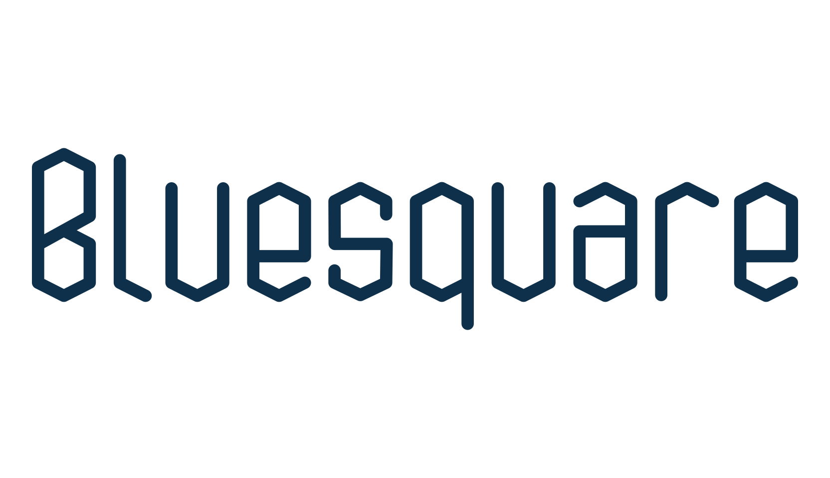 Bluesquare, techno square sci-fi font preview