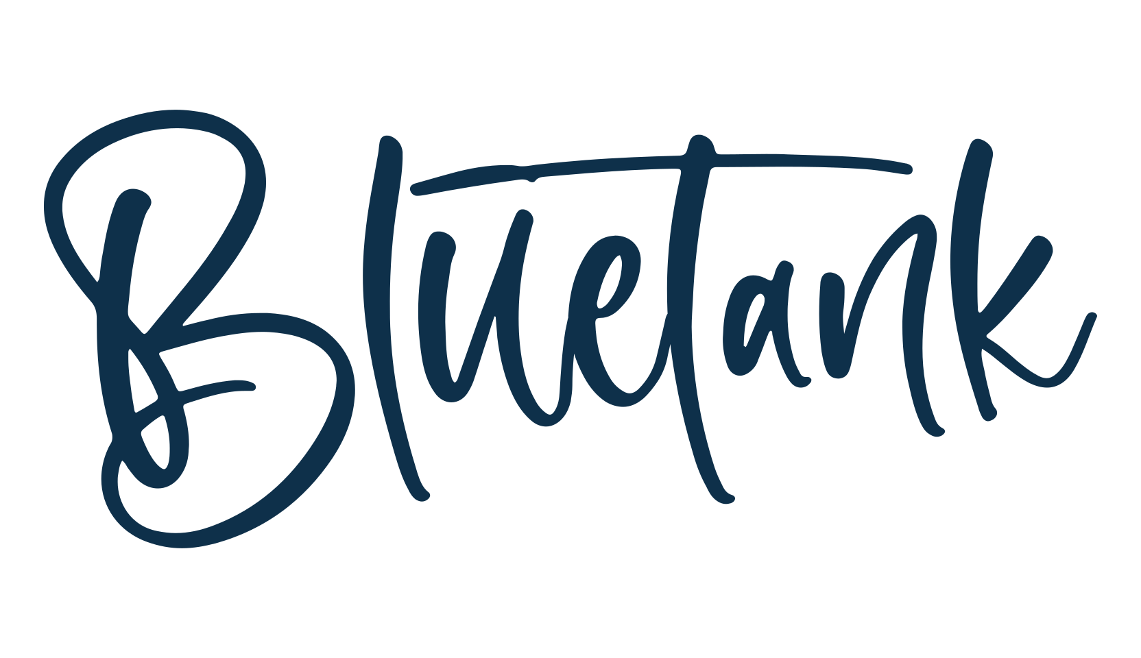 Bluetank, script handwritten fancy decorative calligraphy font preview