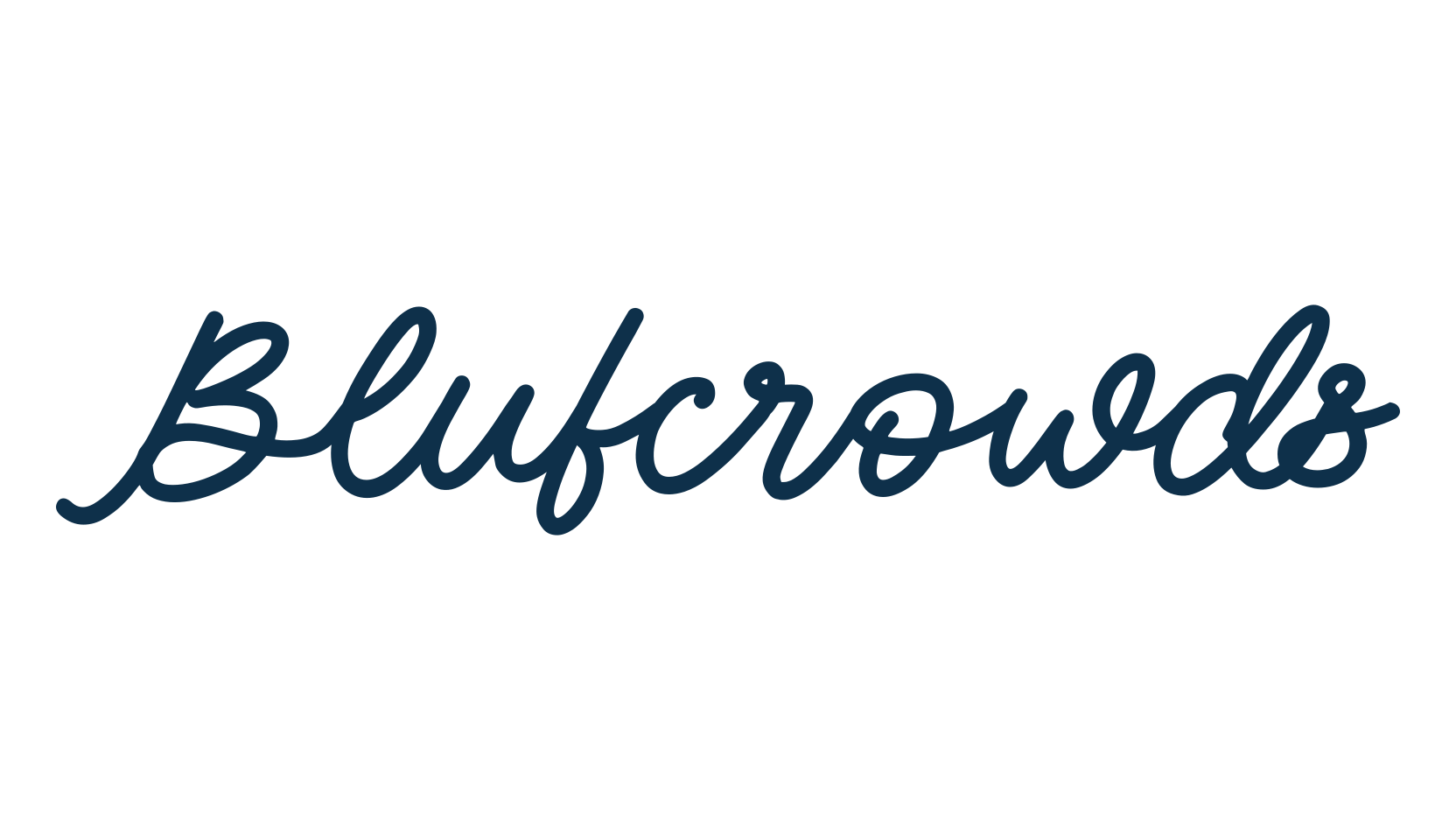Blufcrowds, fancy decorative font preview