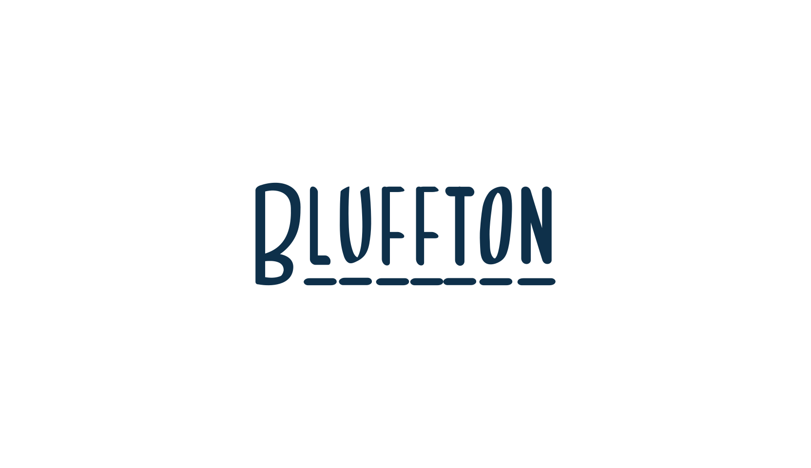 Bluffton, fancy various techno sci-fi font preview