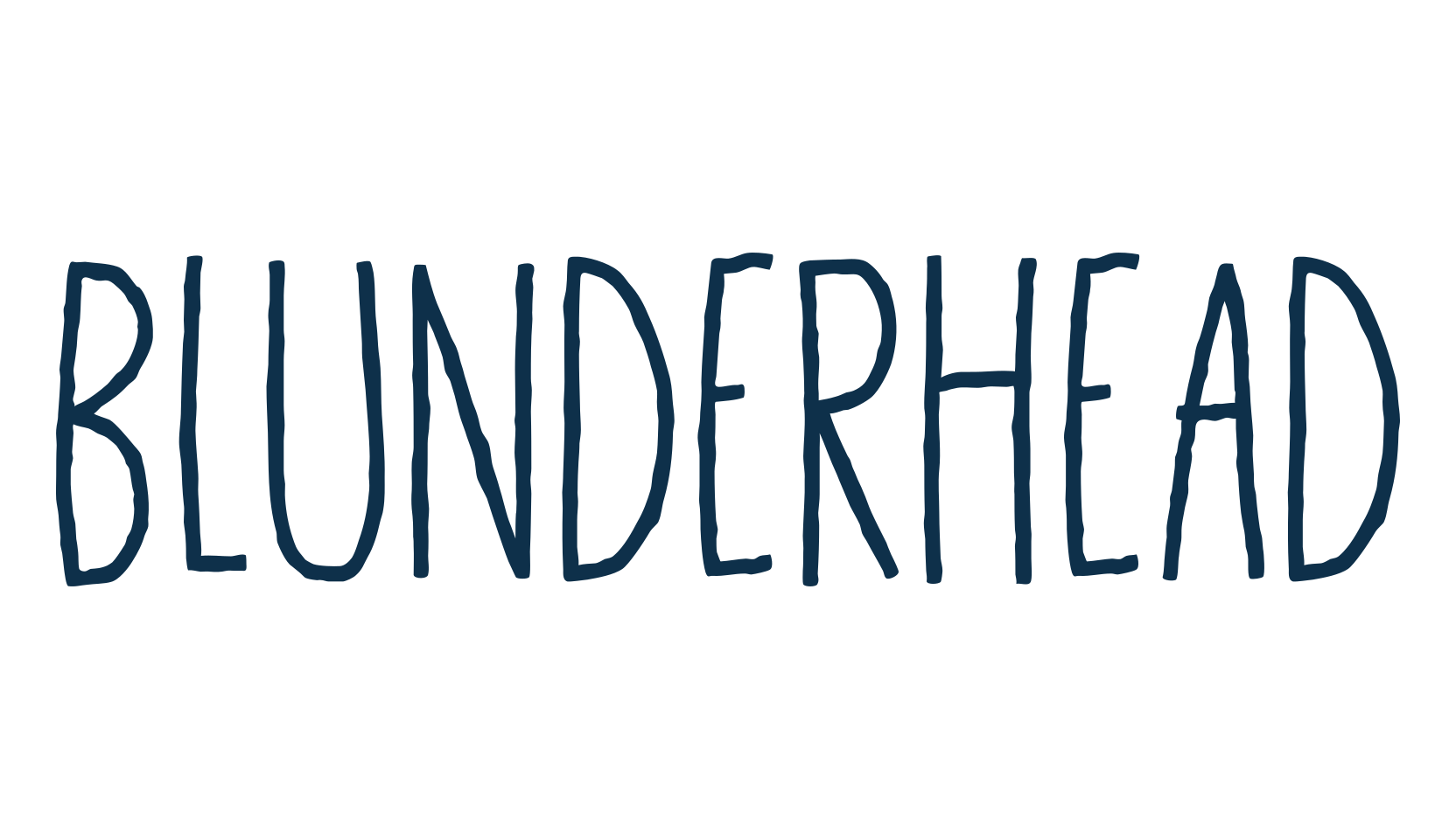 Blunderhead, script handwritten fancy decorative calligraphy font preview