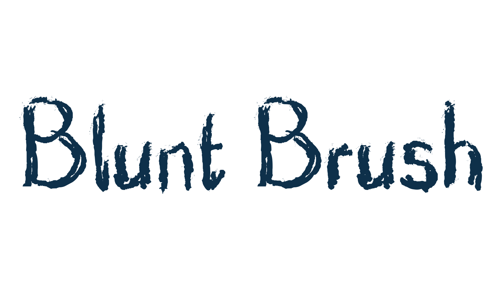 Blunt Brush, halloween font preview