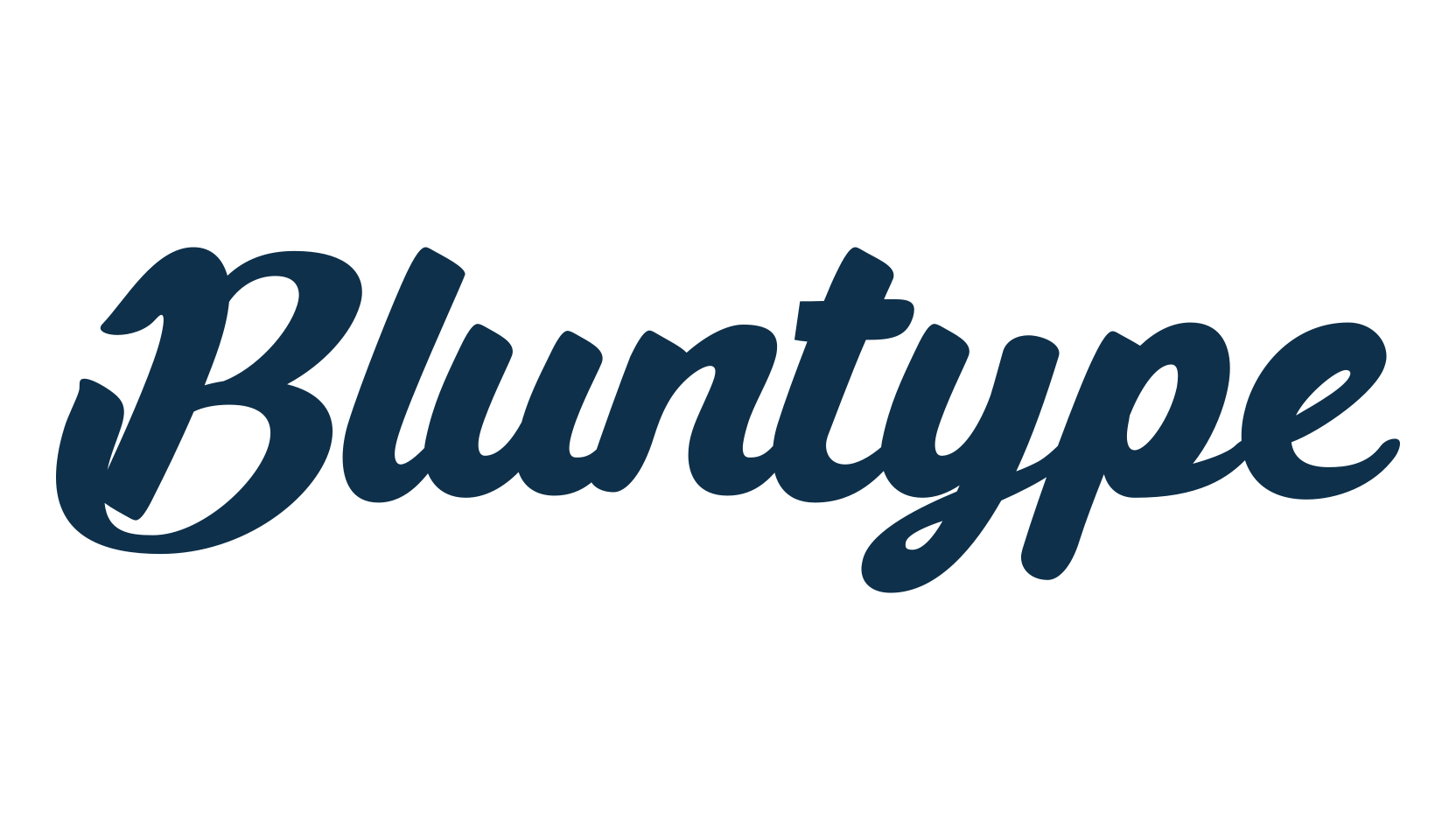 Bluntype, fancy old school decorative script calligraphy font preview