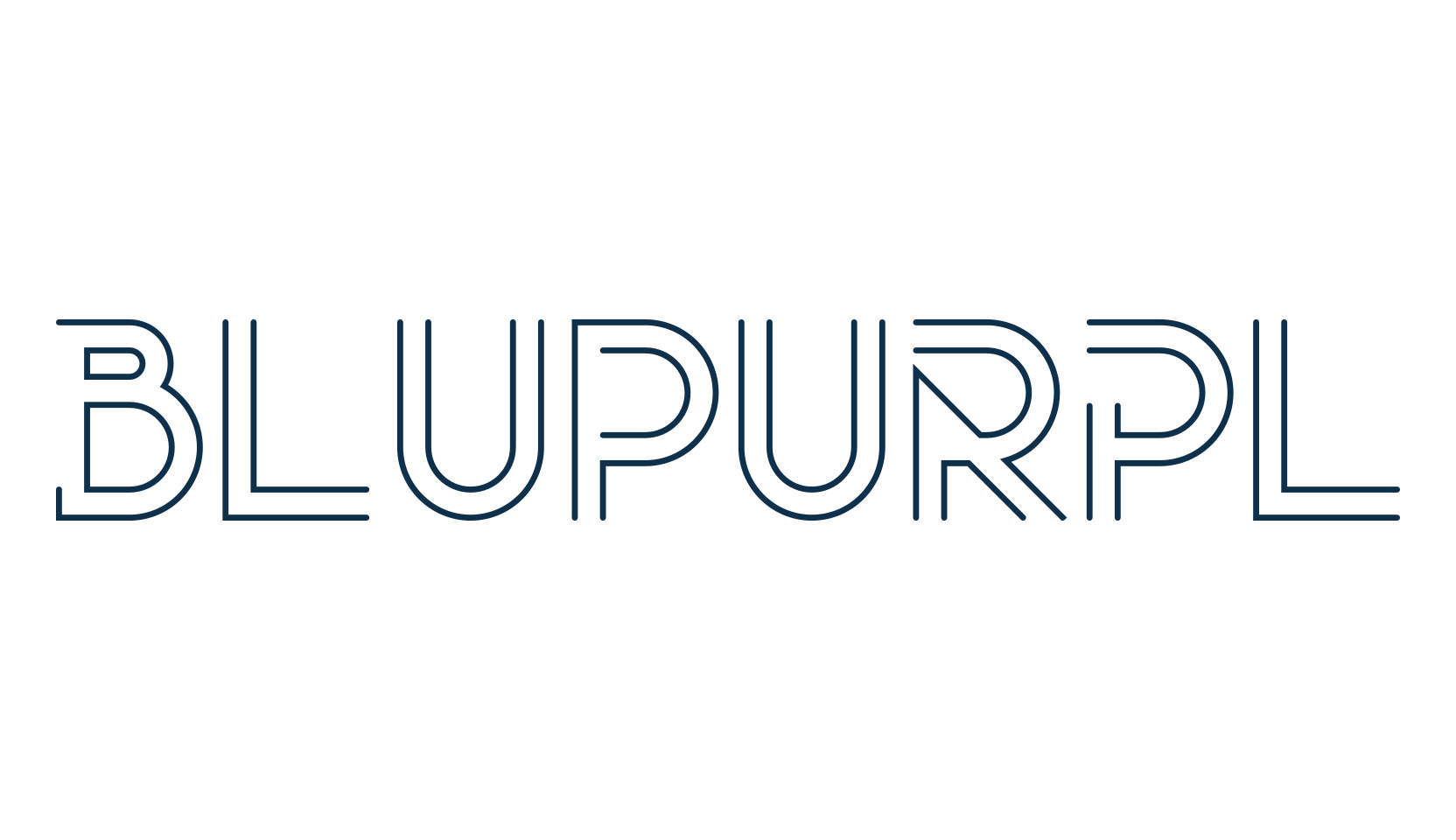BluPurpl, fancy various techno sci-fi font preview
