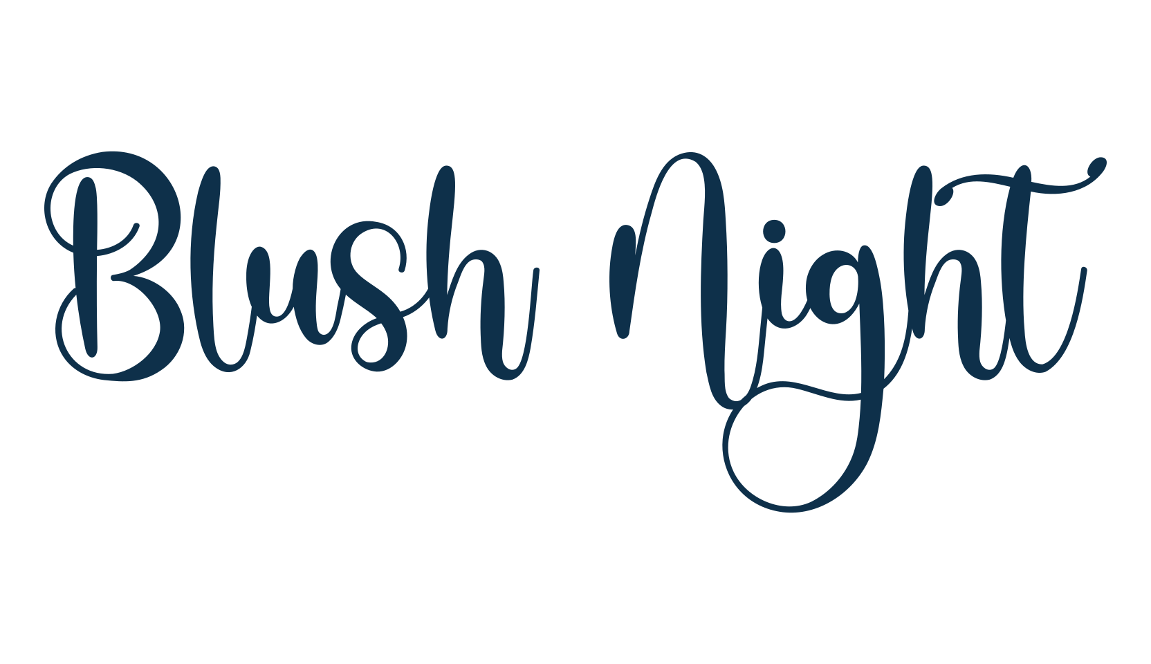Blush Night, display market font preview