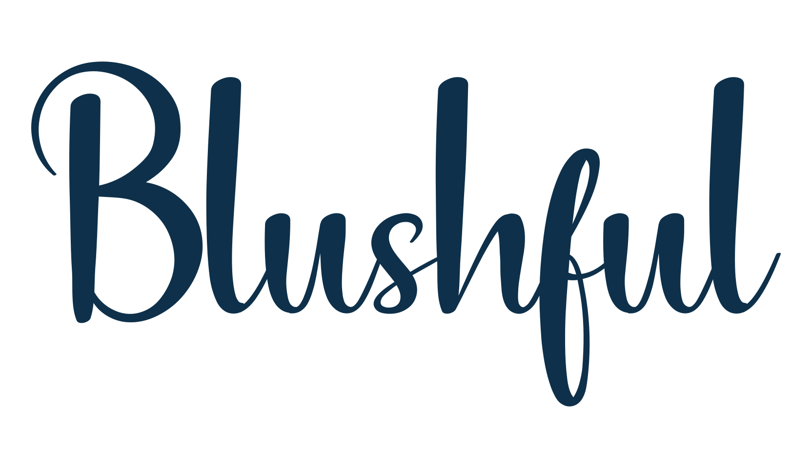 Blushful, display market font preview