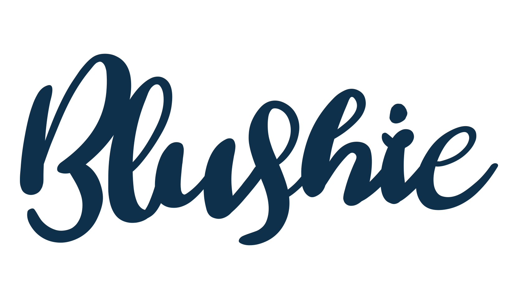 Blushie, fancy decorative font preview