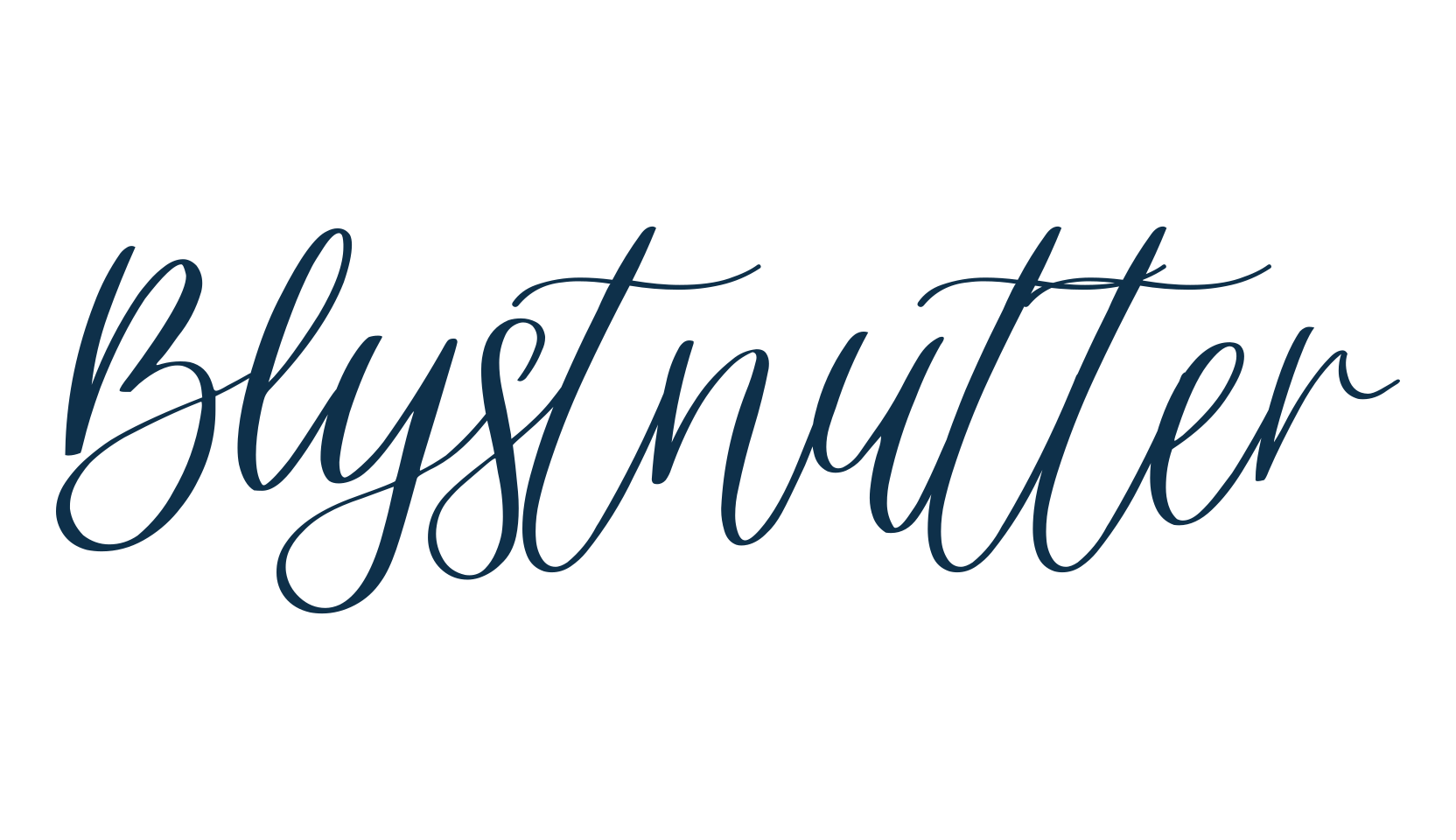 Blystnutter, script calligraphy fancy decorative font preview