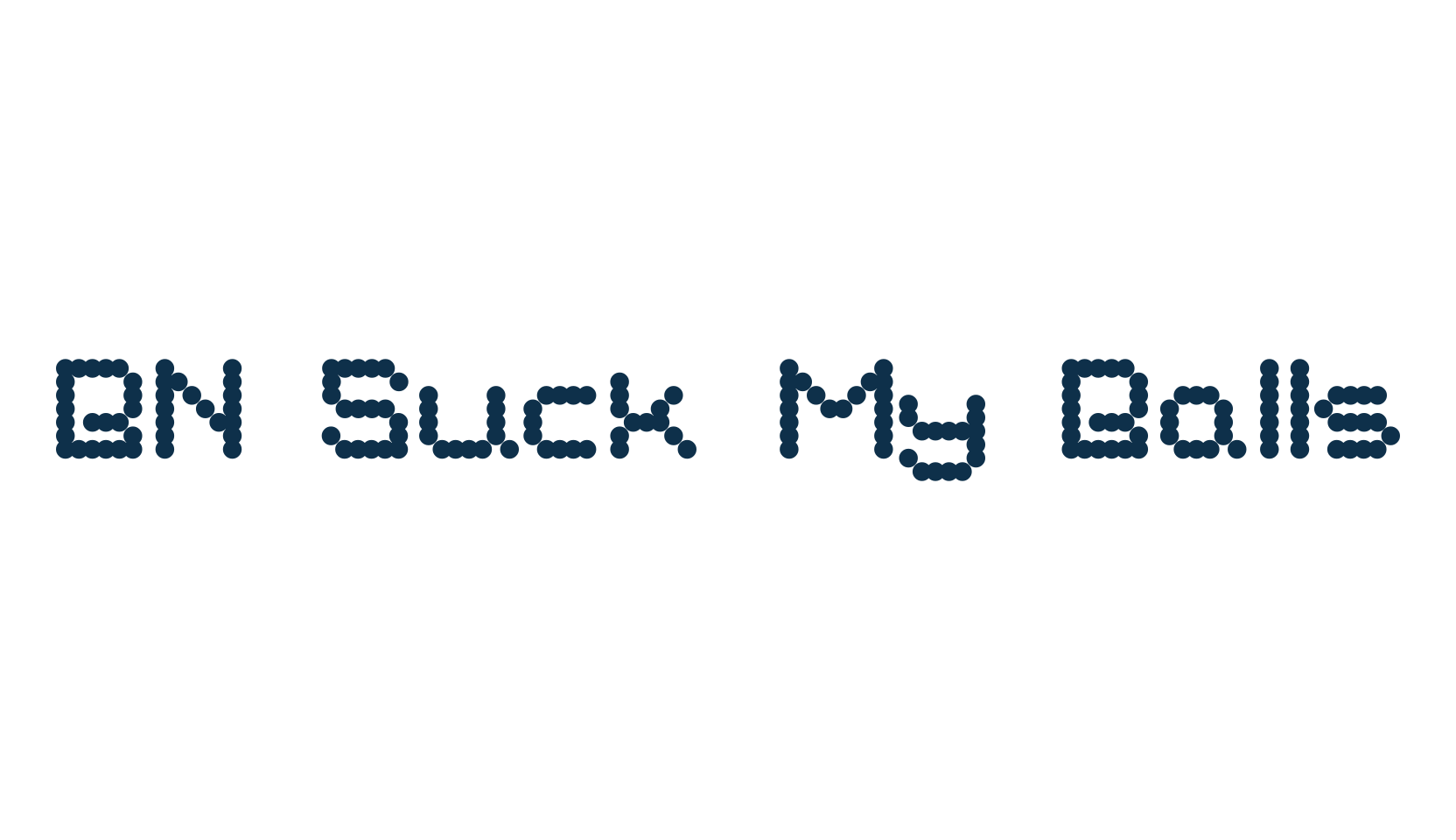 BN Suck My Balls, techno lcd sci-fi font preview
