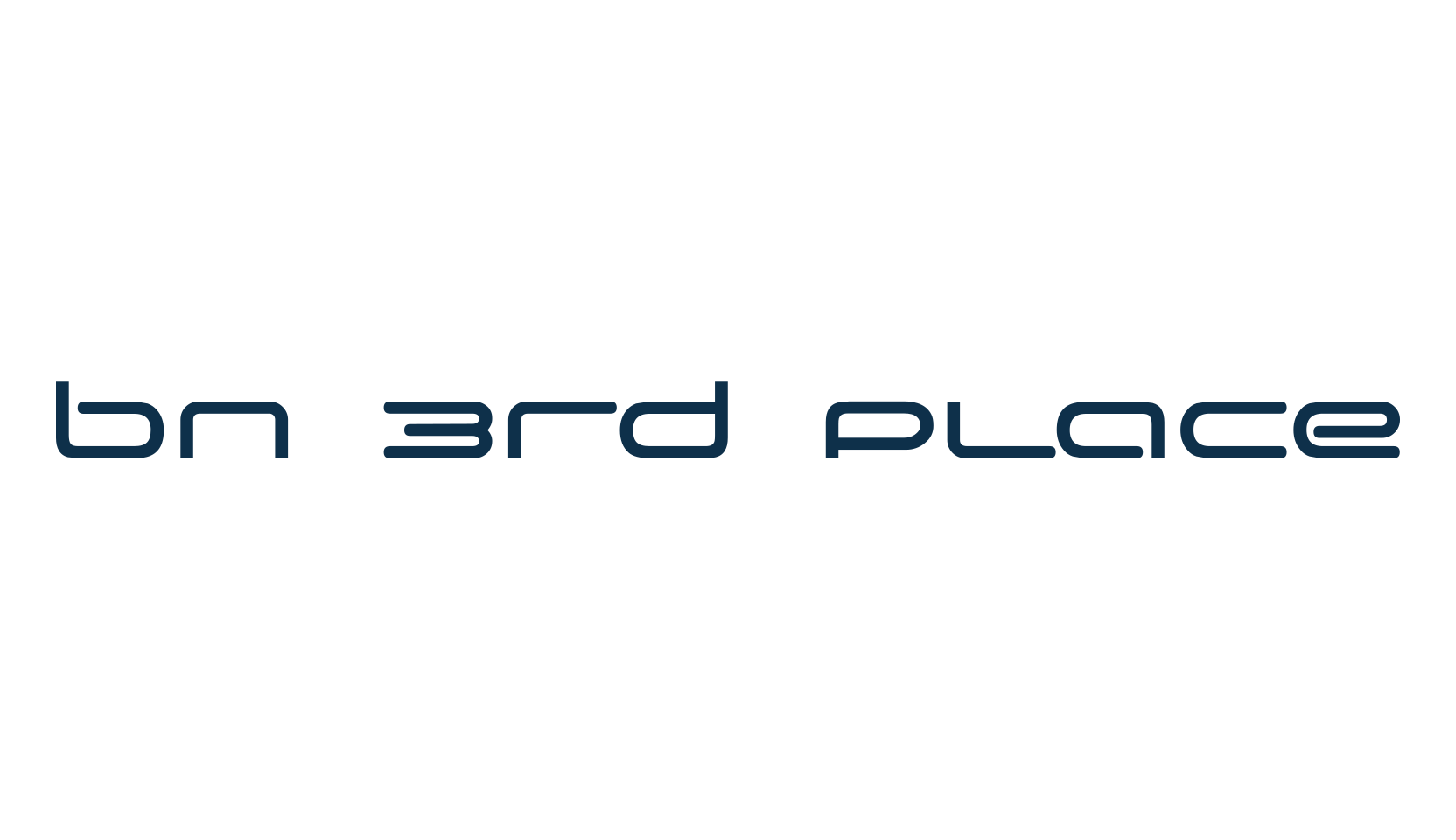 BN 3rd Place, sci-fi font preview