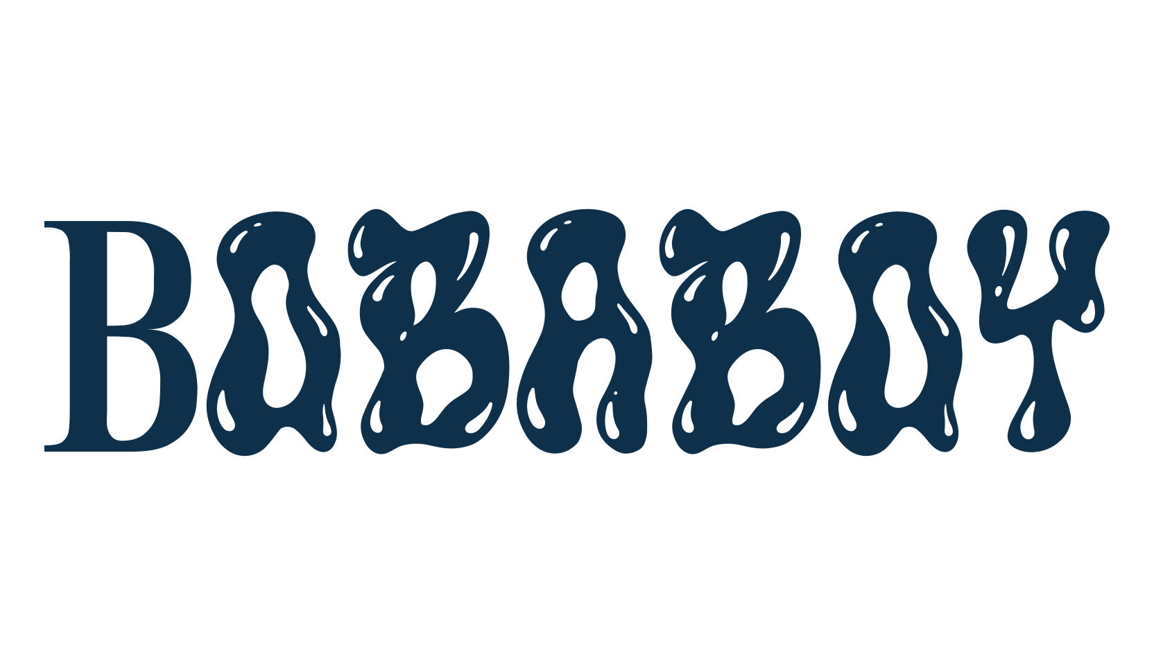 Bobaboy, groovy font preview