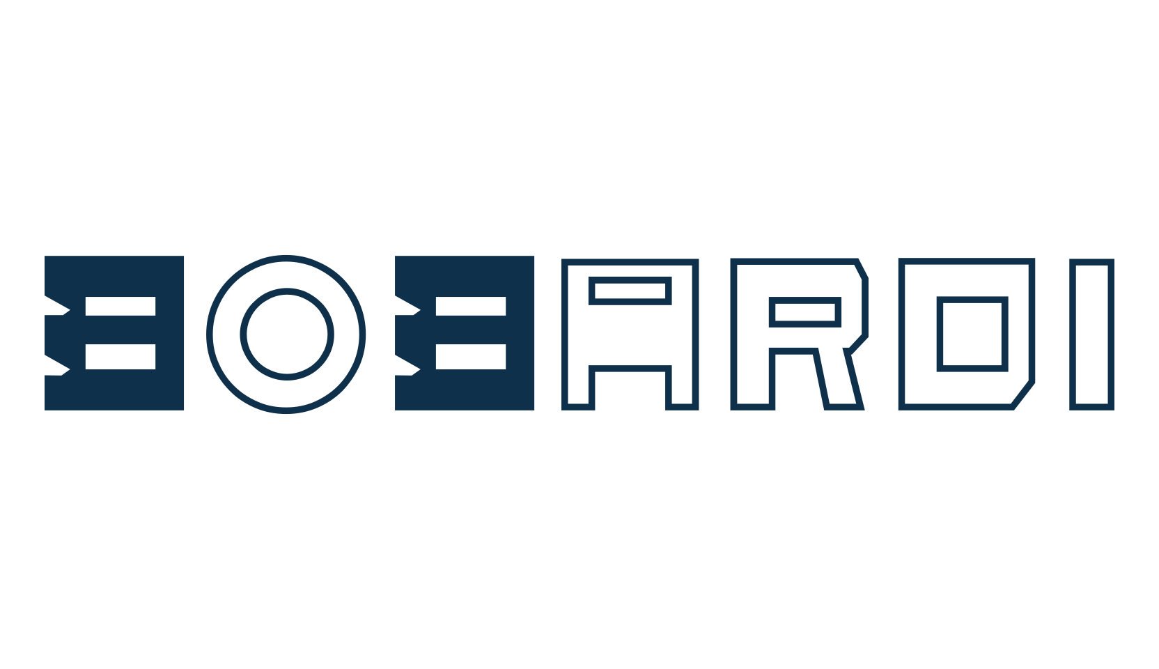 BoBardi, techno square sci-fi font preview