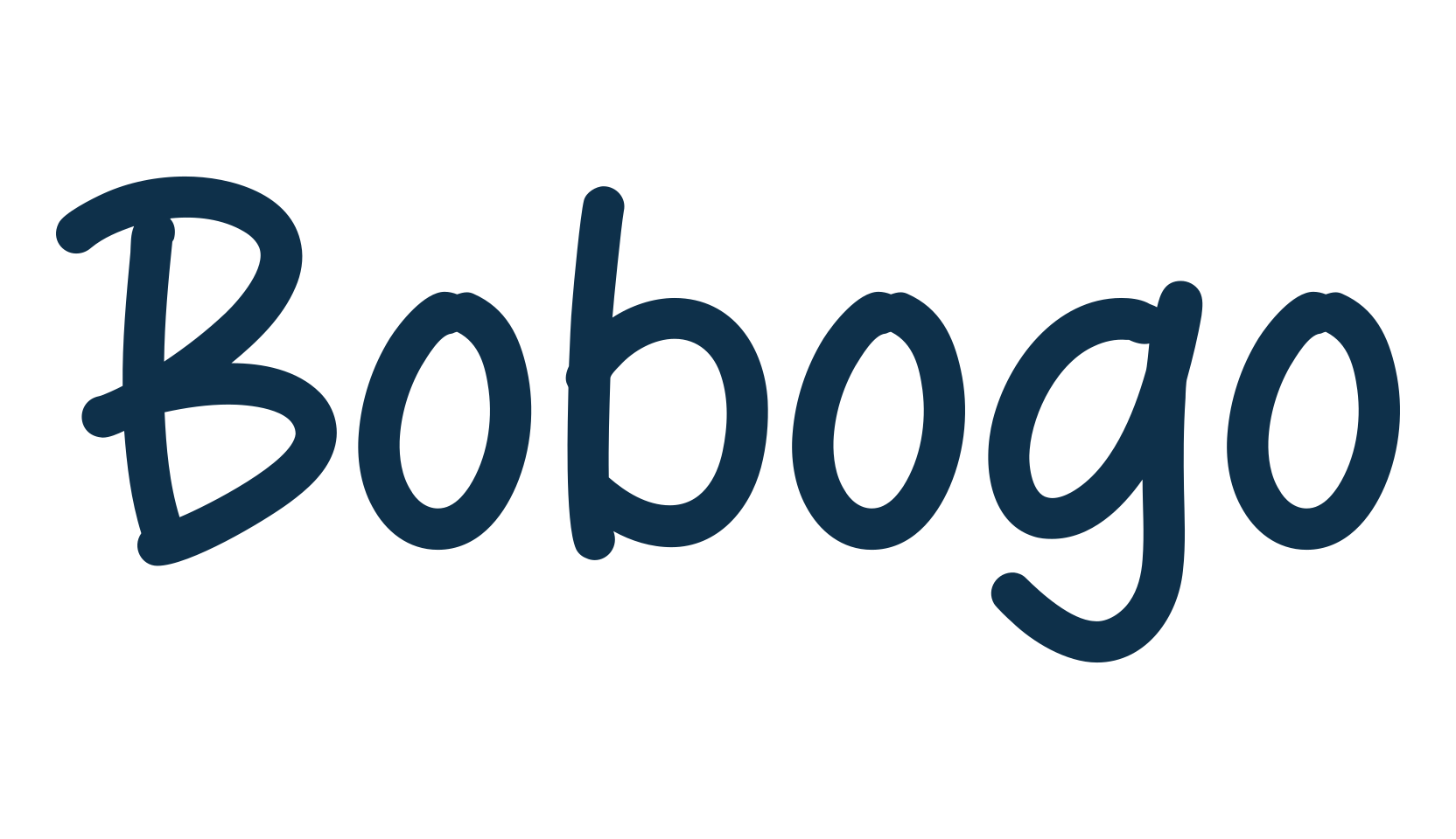 Bobogo, handwriting font preview