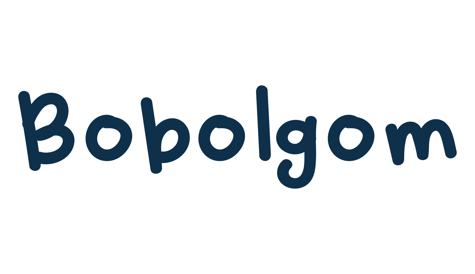 Bobolgom, handwriting font preview