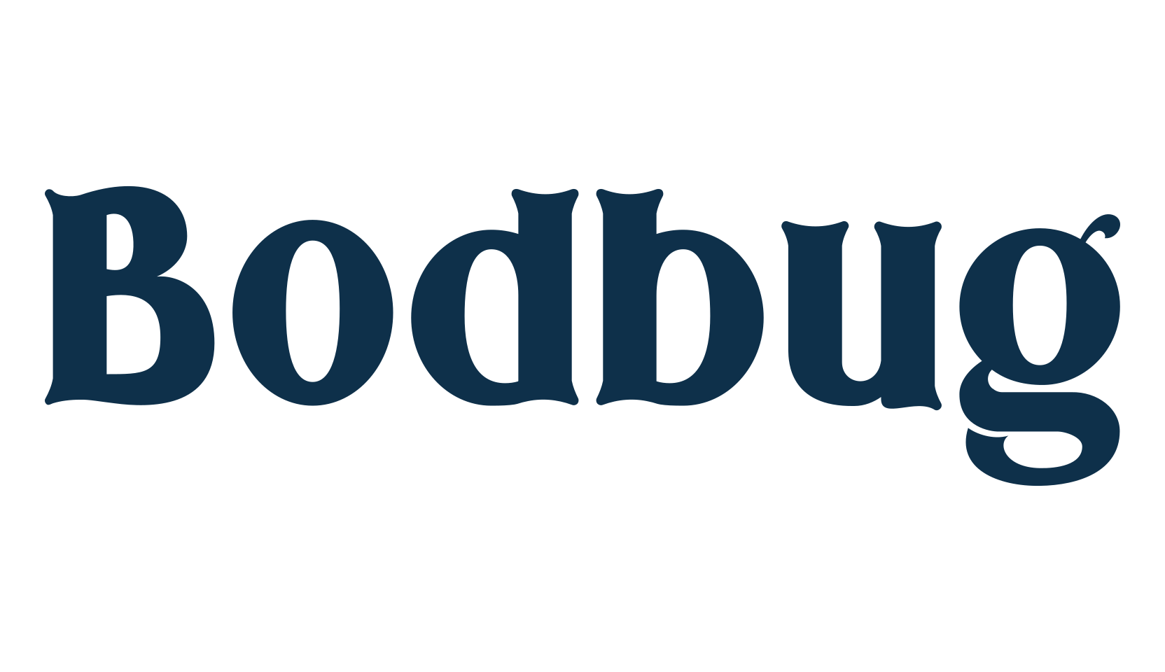 Bodbug, retro font preview