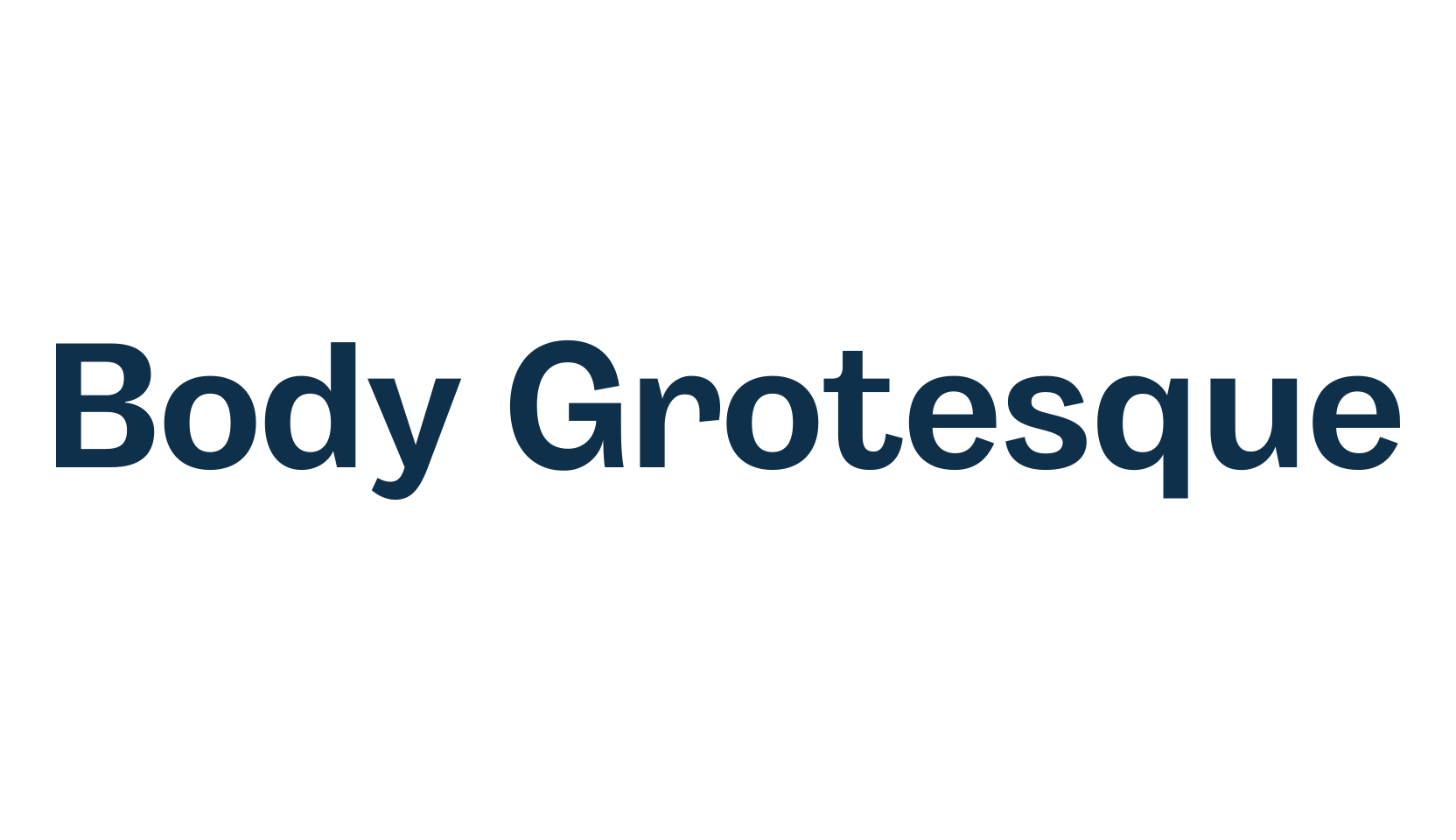 Body Grotesque, basic sans serif font preview