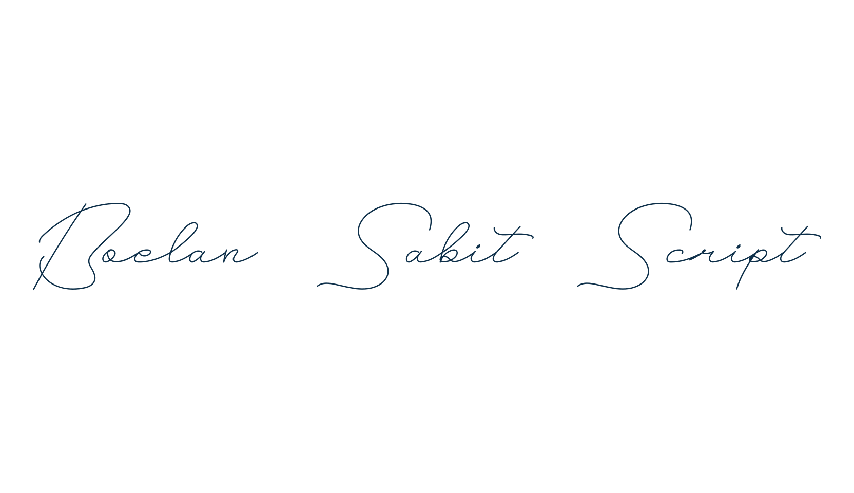 Boelan Sabit Script, script handwritten fancy decorative calligraphy font preview