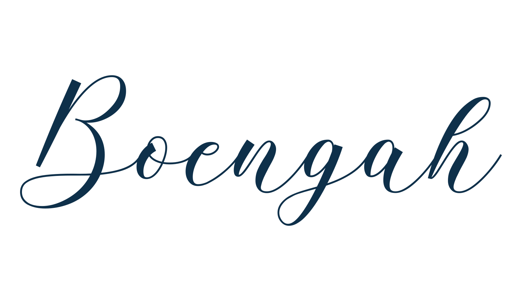 Boengah, calligraphy font preview