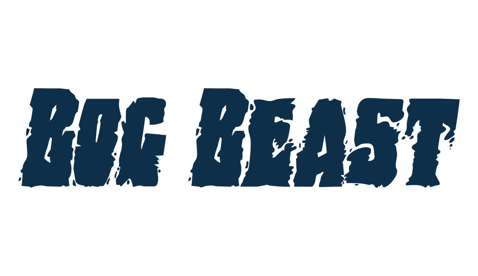 Bog Beast, halloween font preview
