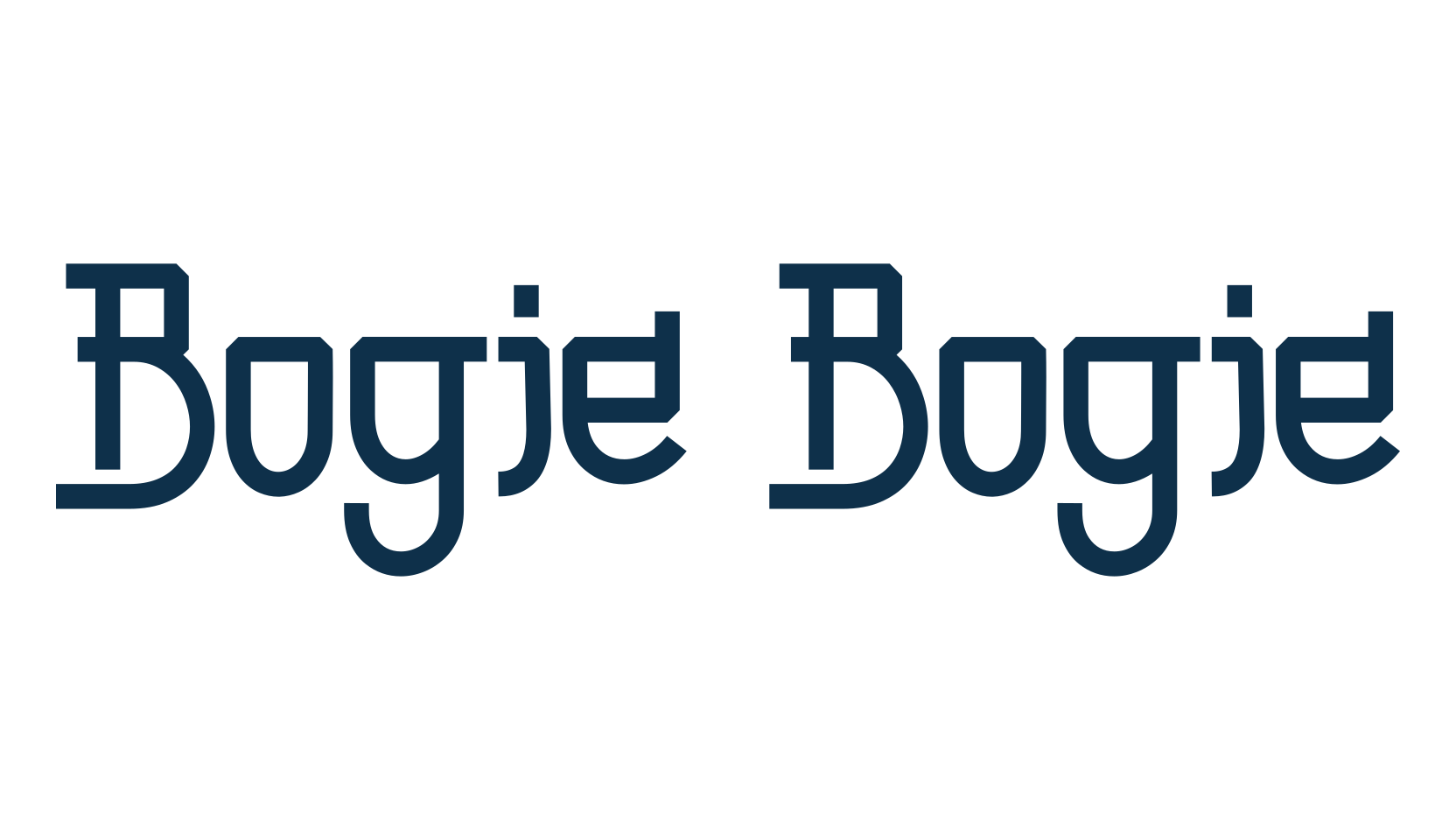 Bogie Bogie, various font preview