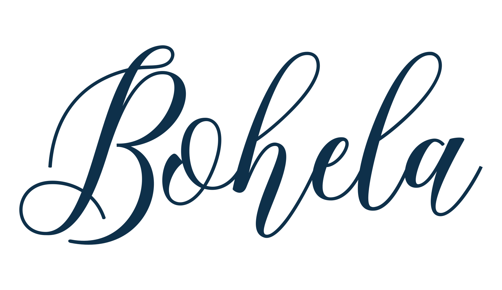 Bohela, calligraphy font preview
