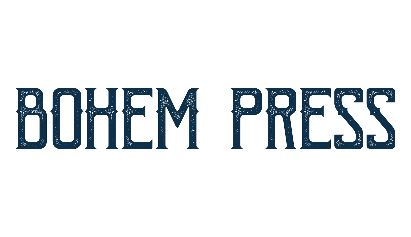 Bohem Press, fancy eroded decorative font preview