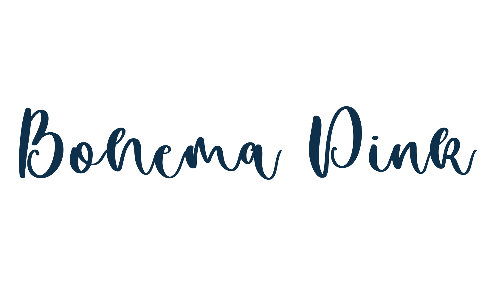 Bohema Pink, script handwritten fancy decorative calligraphy font preview