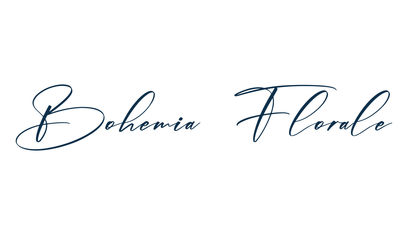 Bohemia Florale, script handwritten fancy decorative calligraphy font preview
