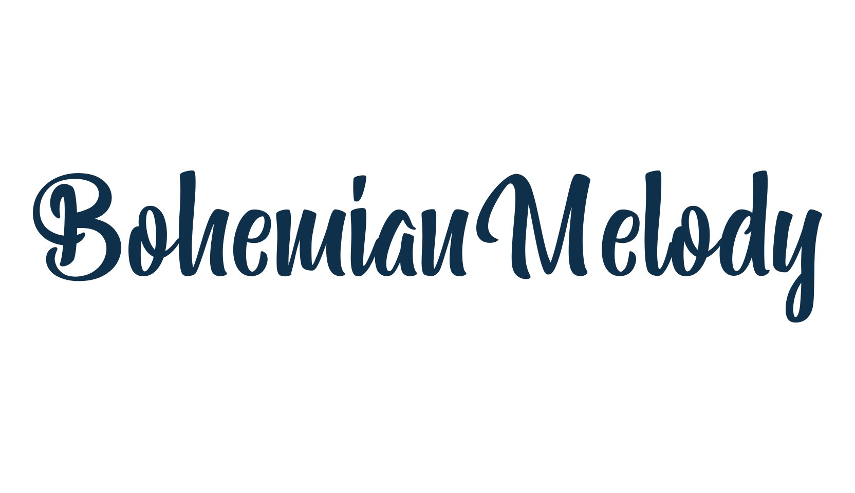Bohemian Melody, fancy various decorative script calligraphy font preview