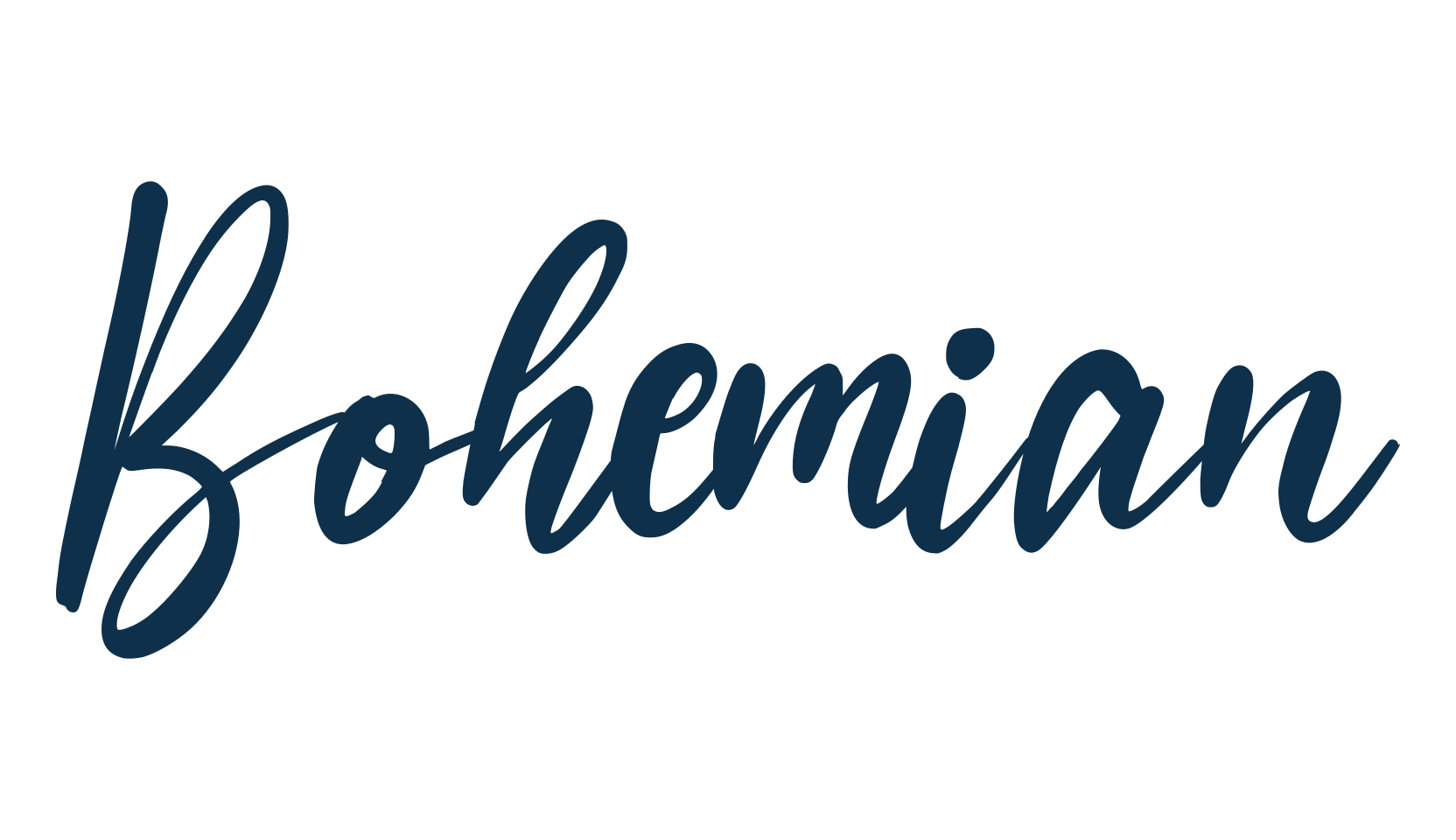 Bohemian (bohemian), handwriting font preview