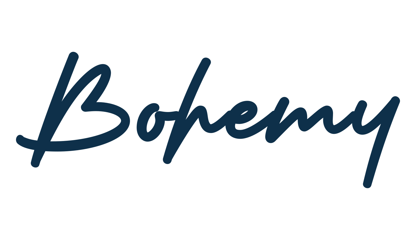 Bohemy, handwriting font preview