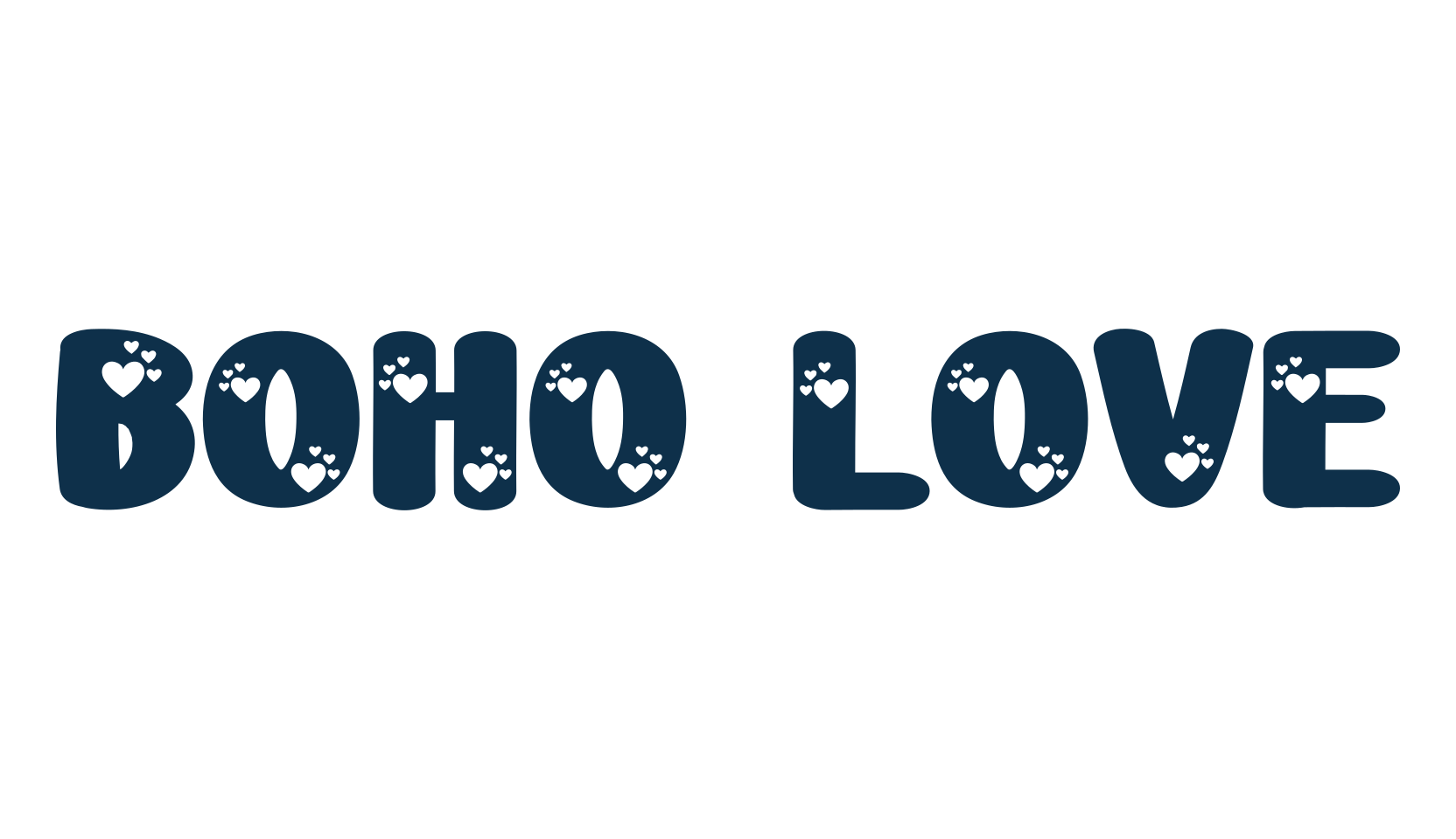 Boho Love, fancy decorative font preview