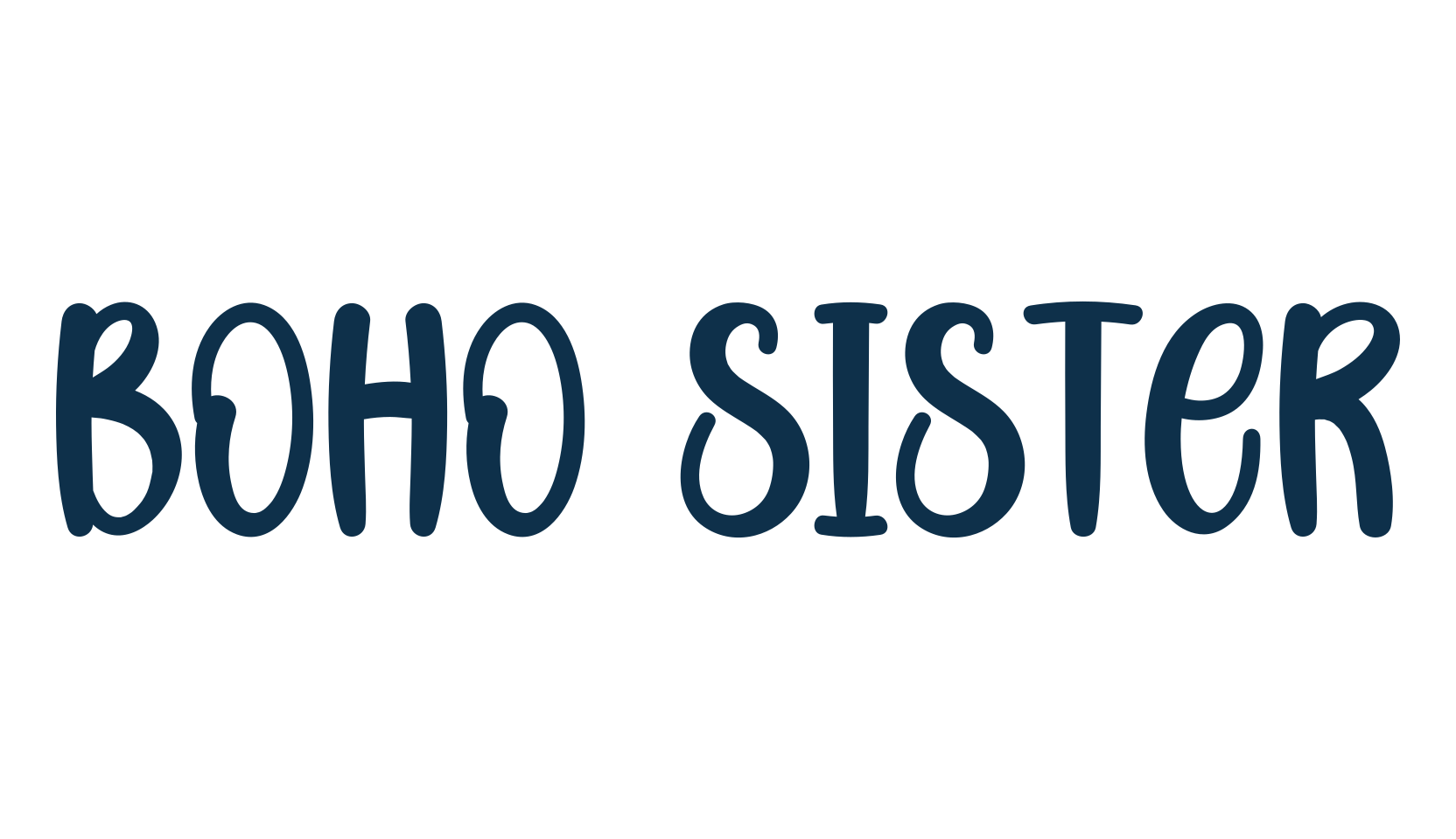 Boho Sister, fancy decorative font preview