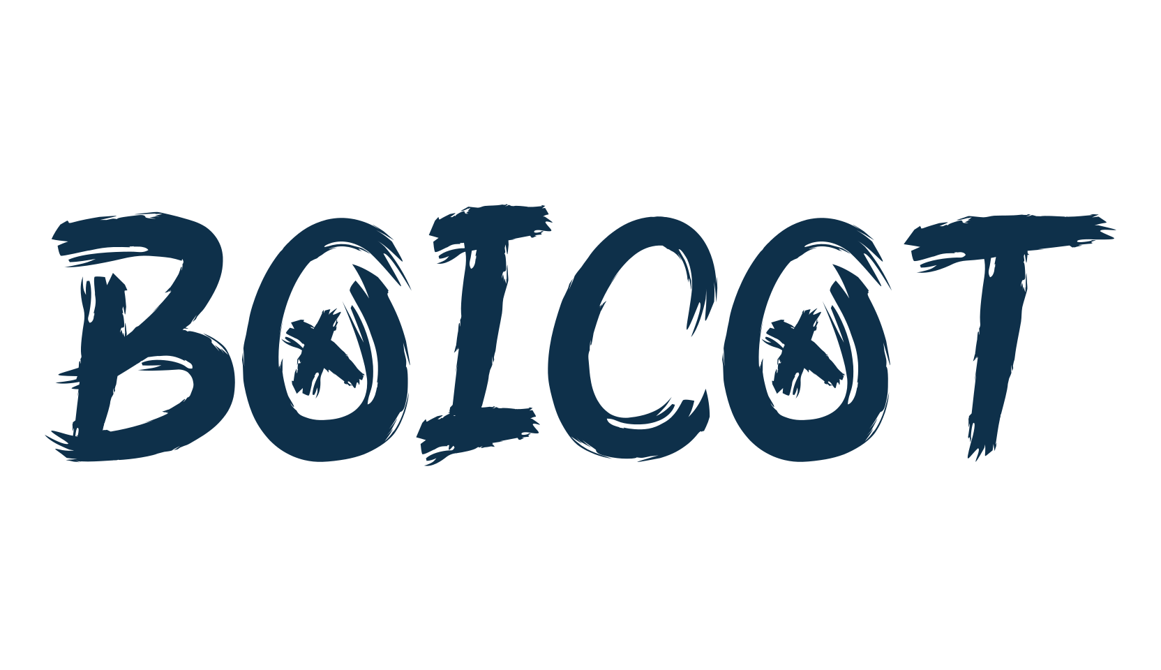 Boicot, trash font preview