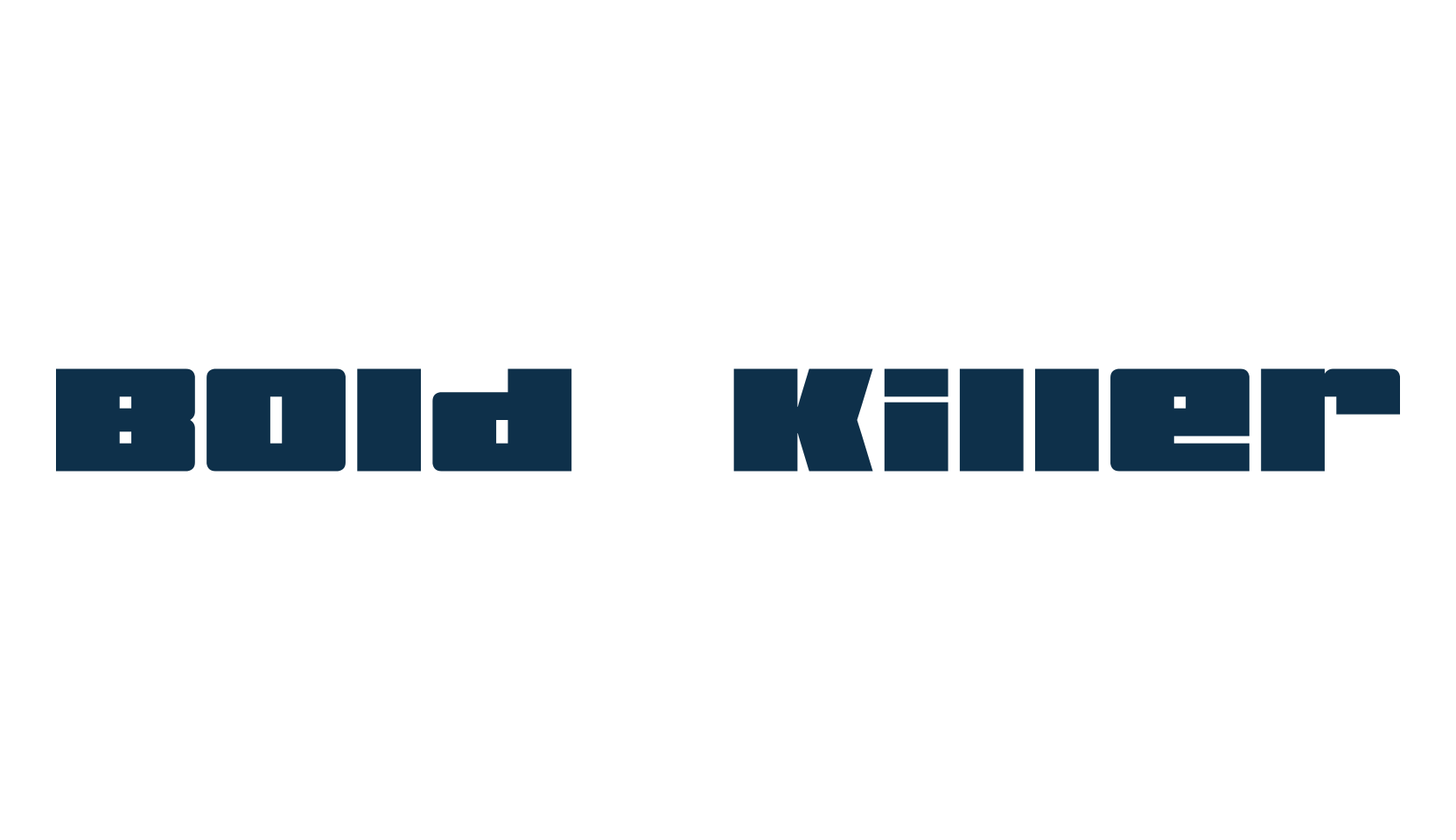 Bold Killer, various font preview