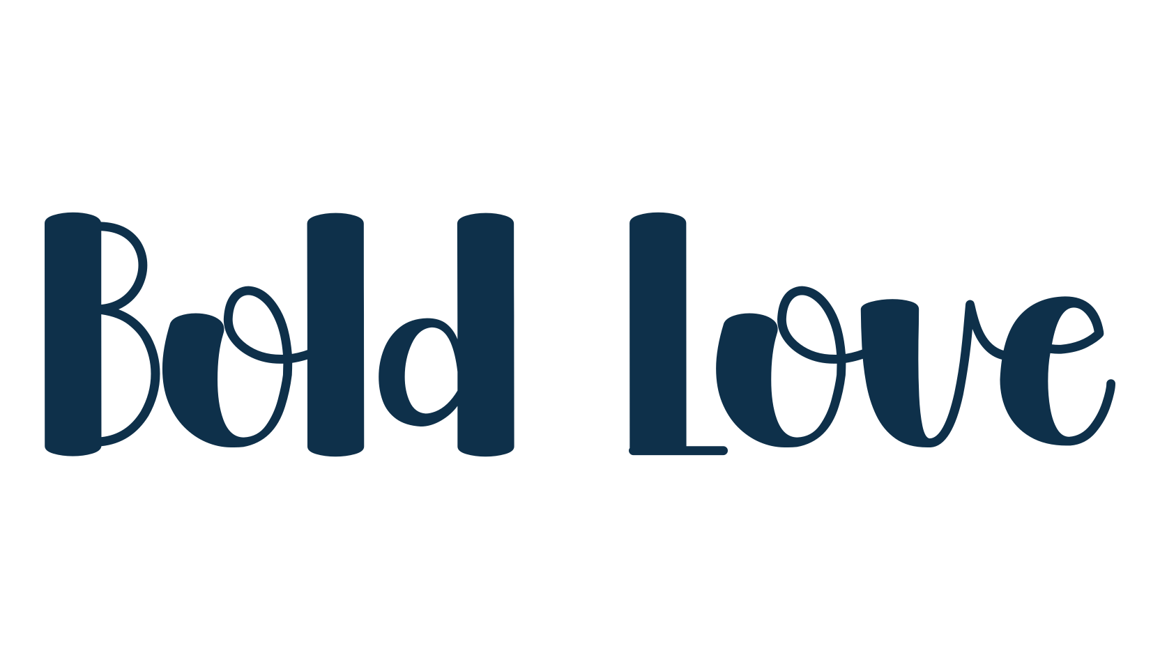 Bold Love, fancy various decorative font preview
