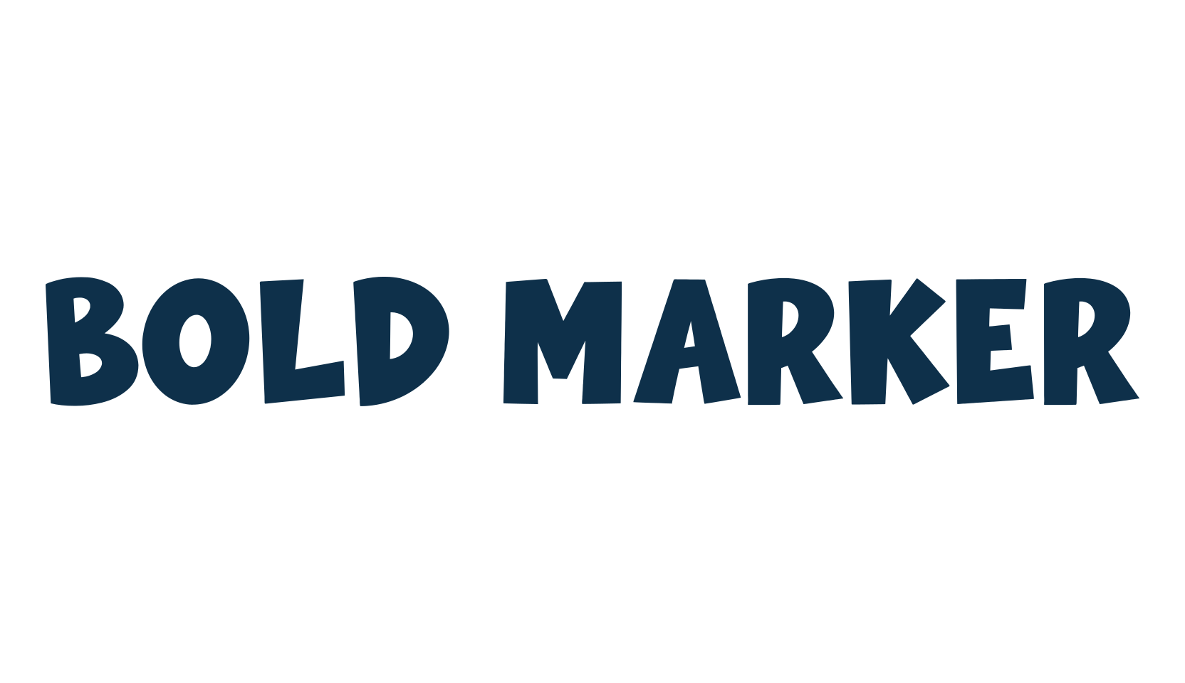 Bold Marker, cartoon font preview