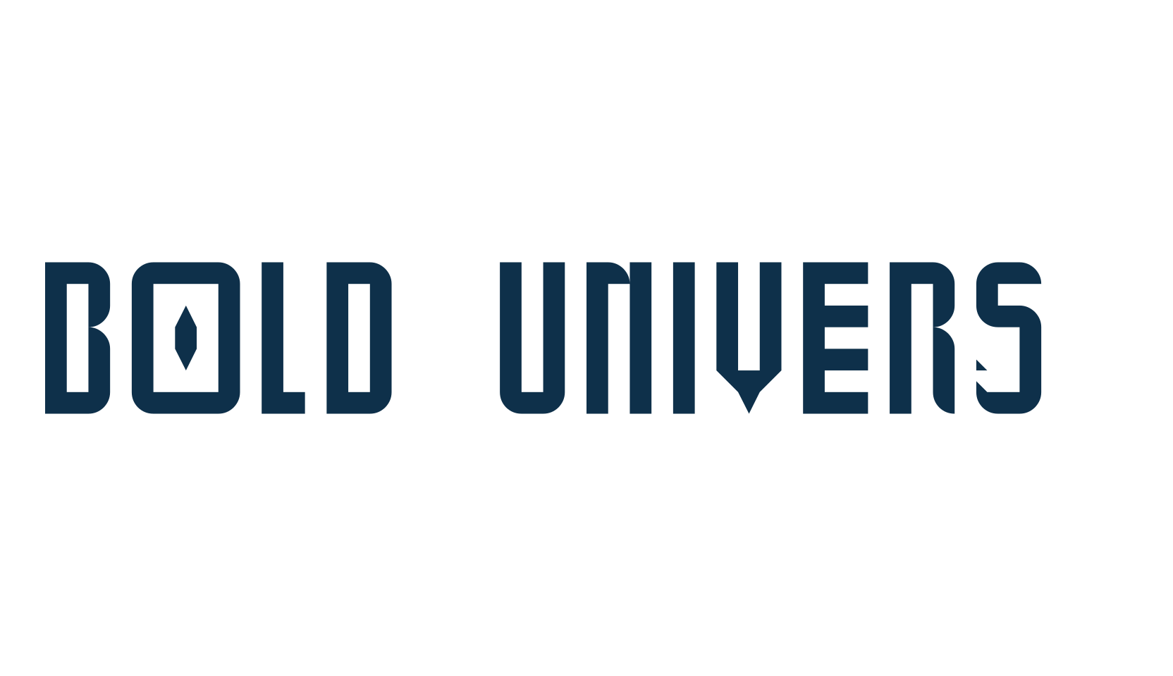 Bold Universe, fancy various techno sci-fi font preview
