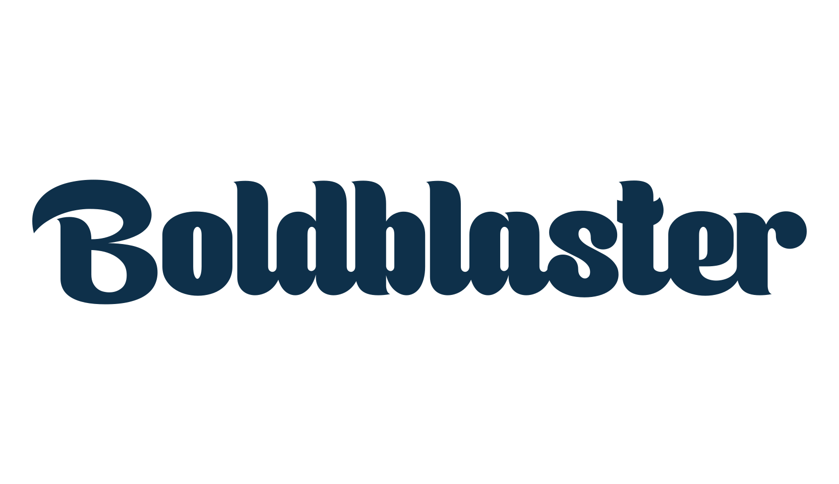 Boldblaster, fancy groovy decorative font preview