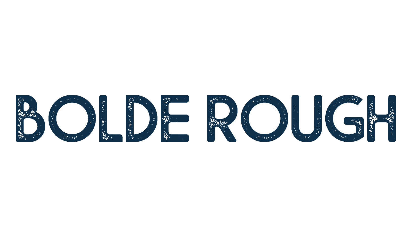Bolde Rough, eroded font preview