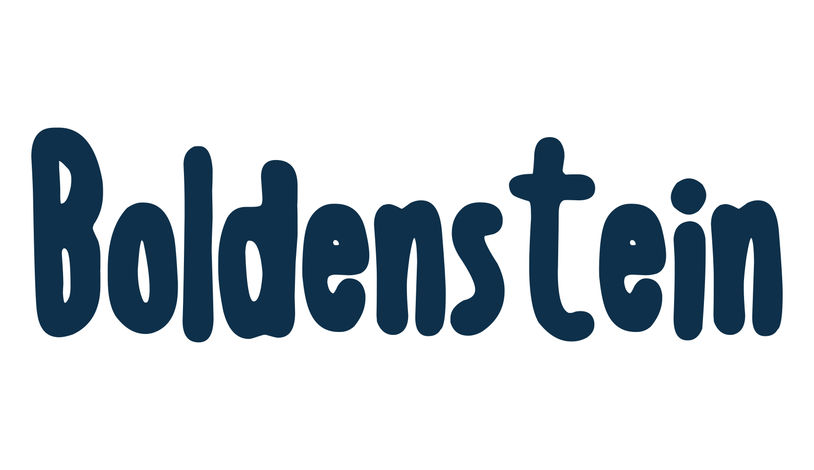 Boldenstein, handwriting font preview