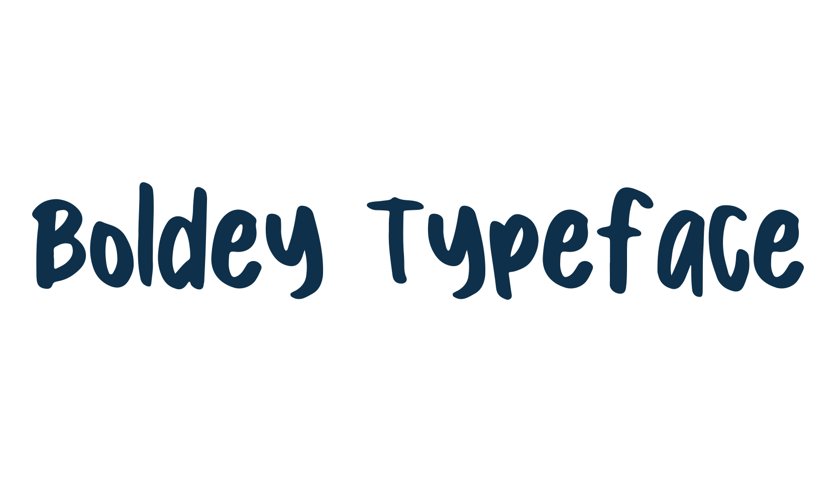 Boldey Typeface, script handwritten fancy decorative calligraphy font preview