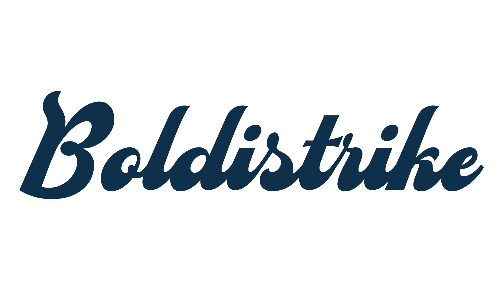 Boldistrike, old school font preview