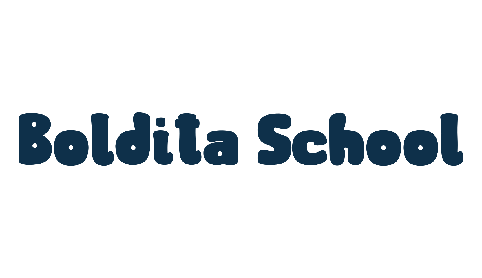 Boldita School, fancy cartoon decorative font preview