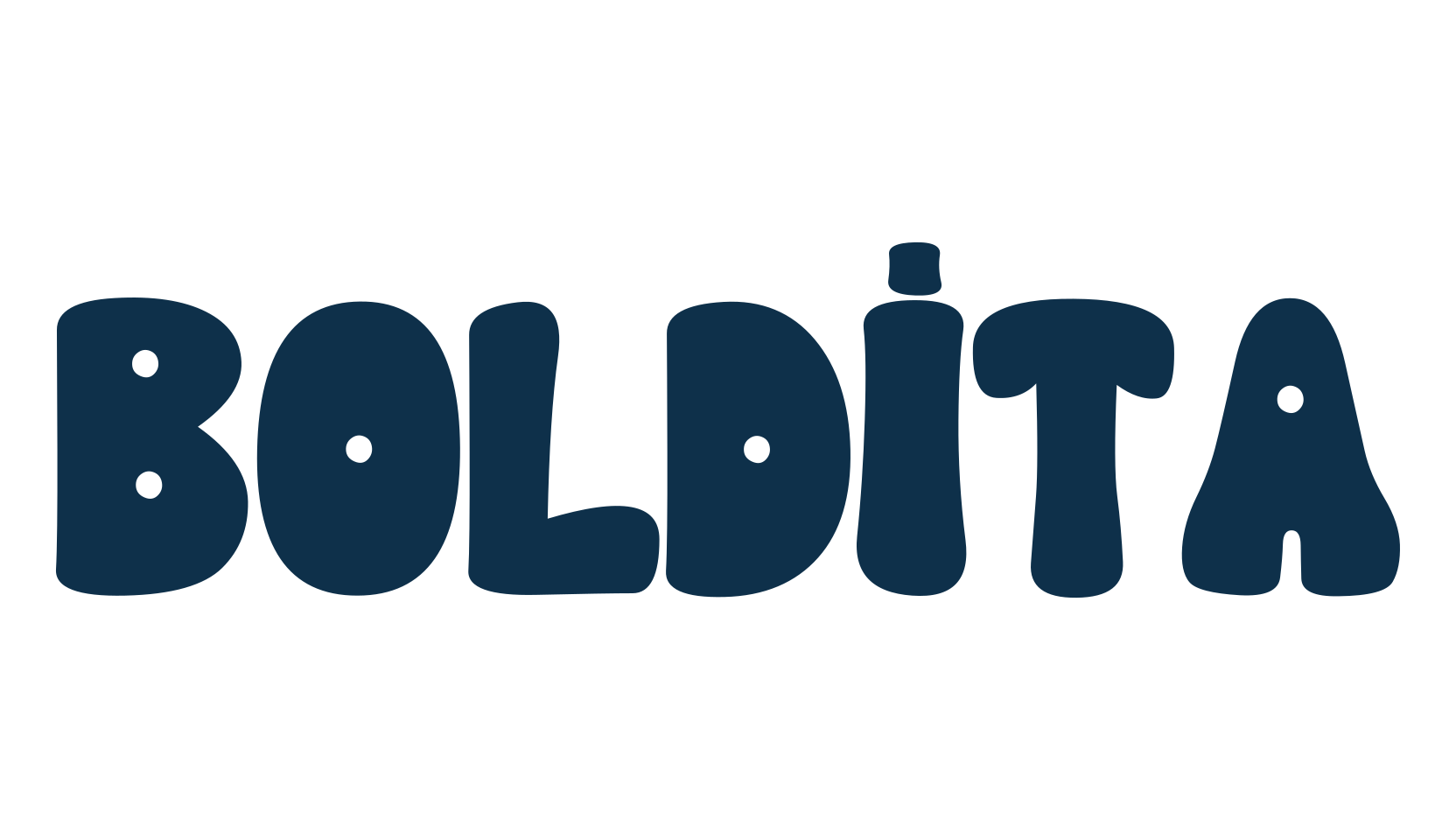 Boldita, fancy groovy decorative font preview