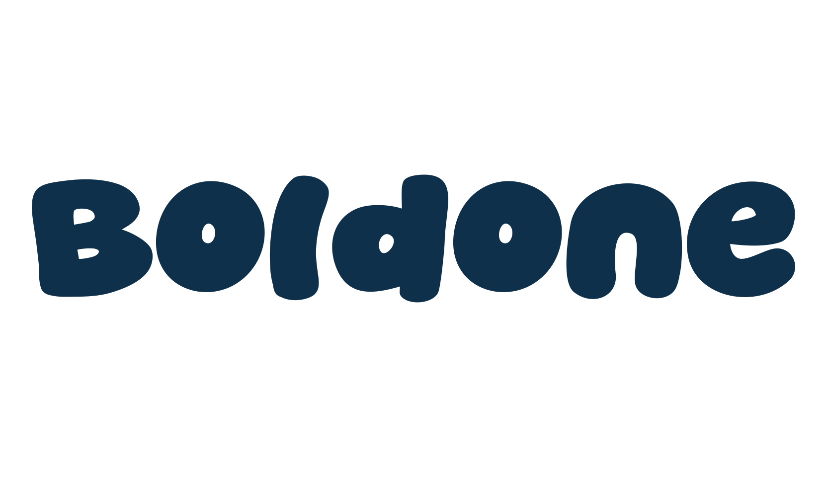 Boldone, cartoon font preview