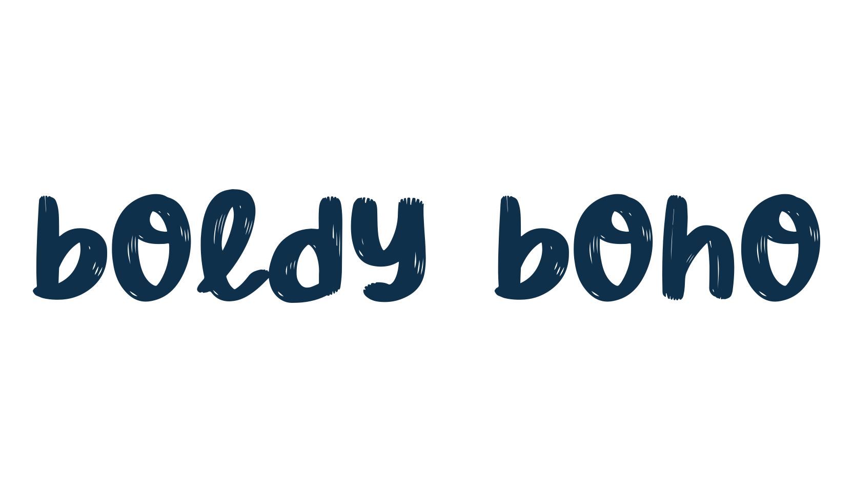 Boldy Boho, script brush fancy decorative calligraphy font preview
