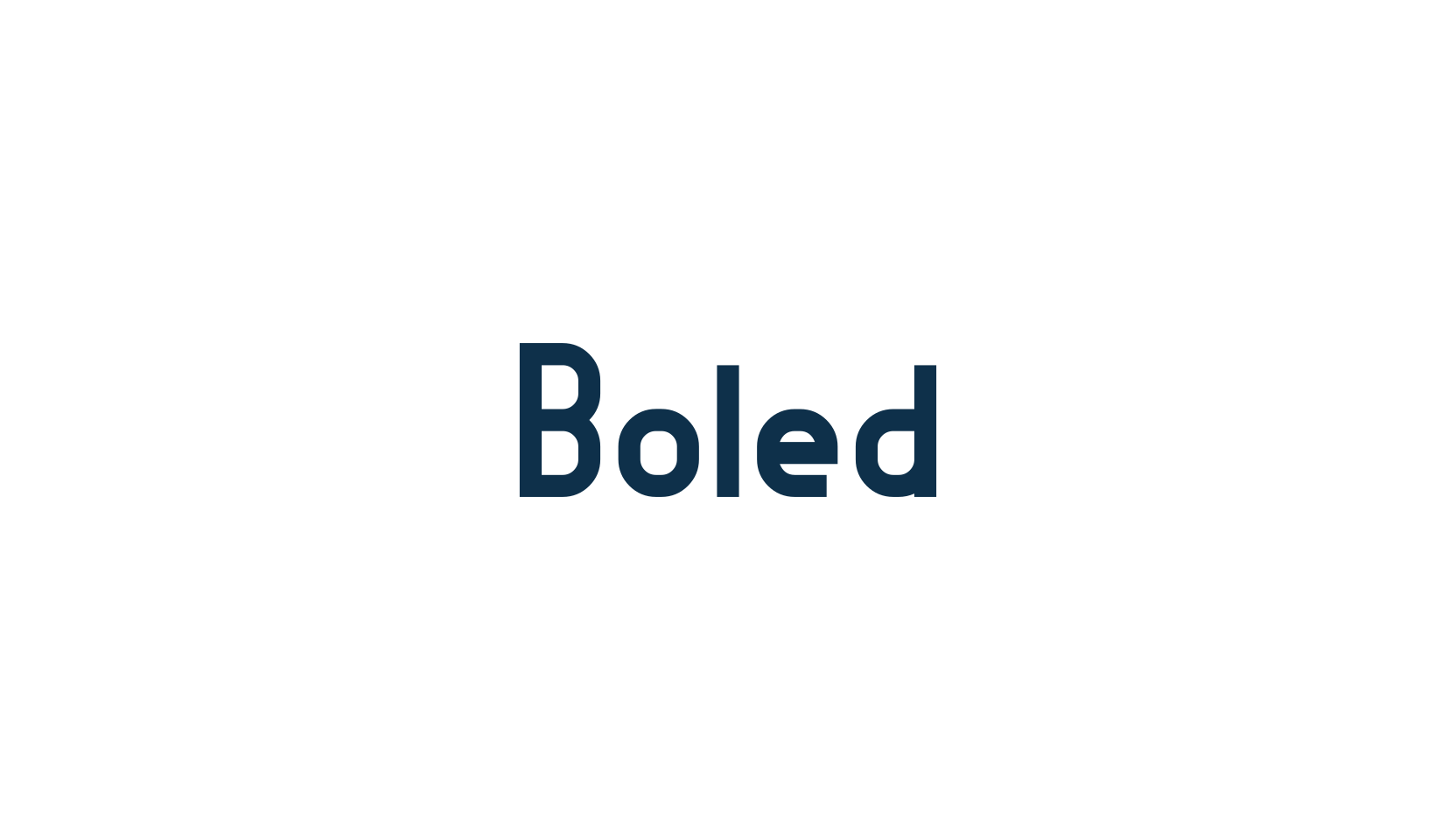 Boled, sans serif font preview