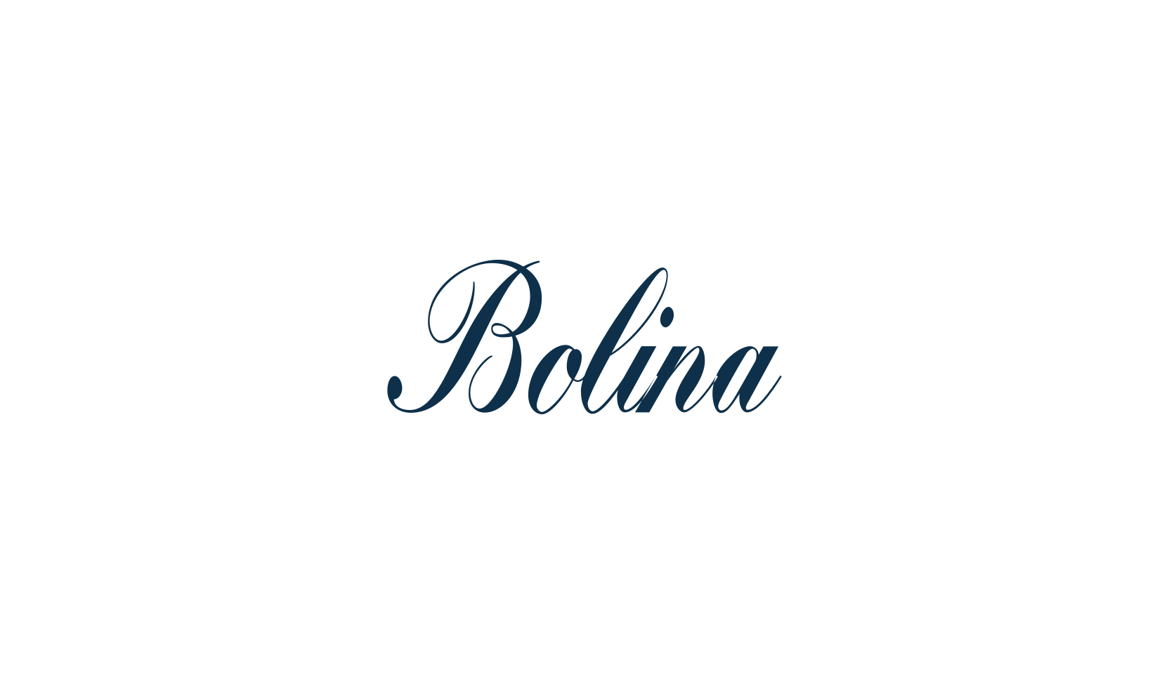 Bolina, script calligraphy fancy decorative font preview