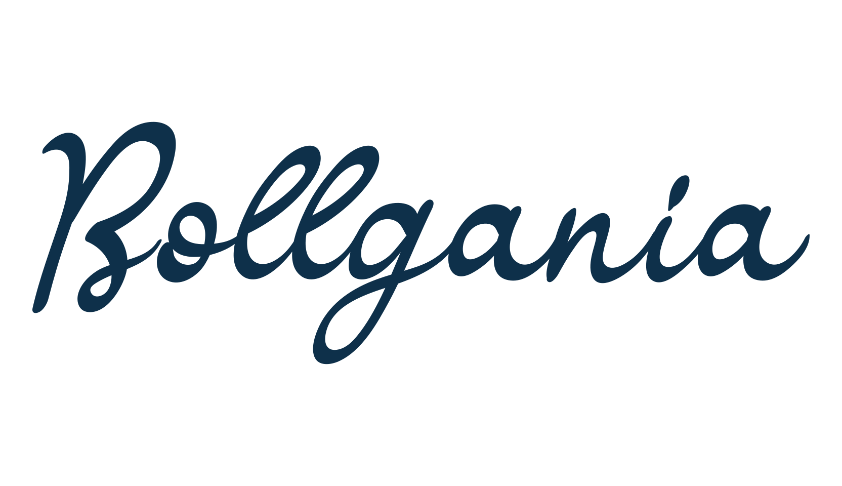 Bollgania, handwriting font preview